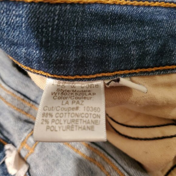 Rag & Bone Skinny Jeans La Paz Dark Blue Distressed Wash 28 - Picture 5 of 6